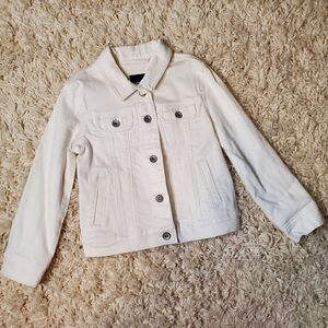 GAP KIDS White Denim Jacket - Sz. XS (4-5) Regular